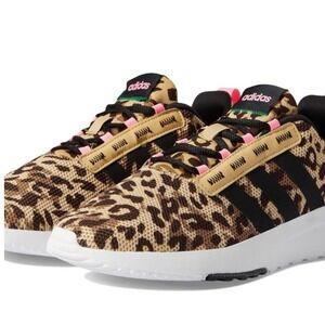 Adidas Racer TR21 Running Shoes Leopard Animal Print Size 4.5 Kids 6.5 Womens
